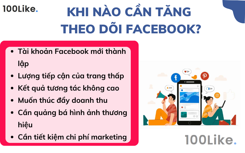 Khi nào cần tăng theo dõi Facebook