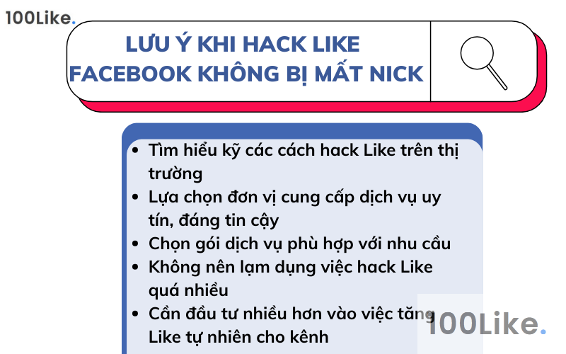 Những lưu ý quan trọng khi muốn hack Like Facebook ảnh để không bị mất nick