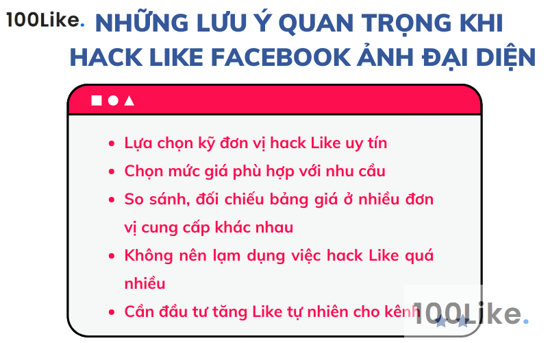 Những lưu ý quan trọng khi cần hack Like Facebook ảnh đại diện