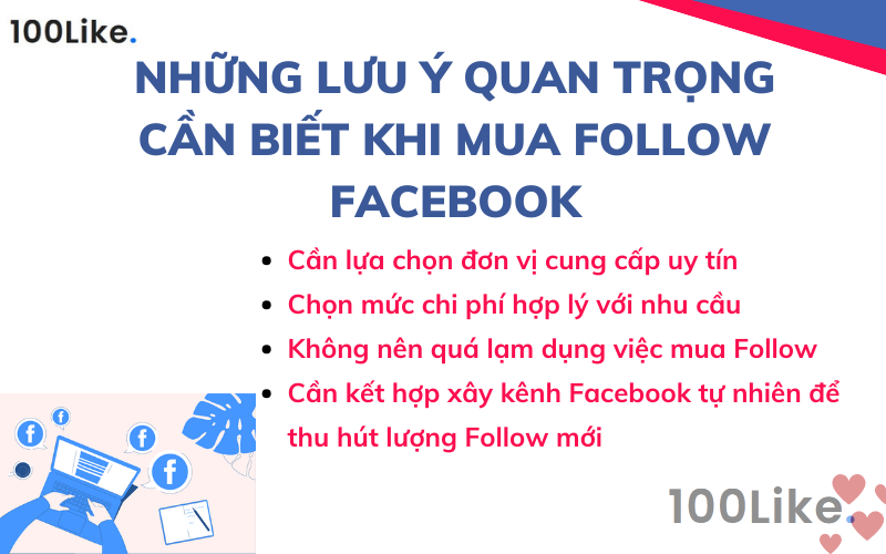 Những lưu ý quan trọng cần biết khi mua Follow Facebook