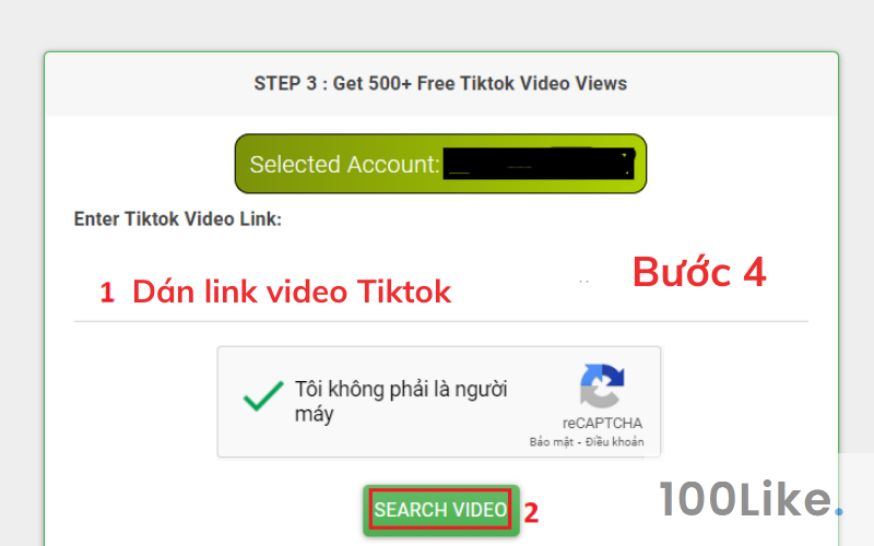 Tăng View Tiktok free – Mytoolstown bước 4