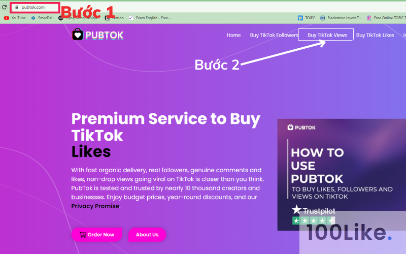 Tool miễn phí tăng View Tiktok – PubTok bước 1 - 2