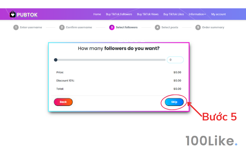 Tool miễn phí tăng View Tiktok – PubTok bước 5