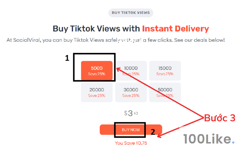 Website tăng View Tiktok free - Social Viral bước 3