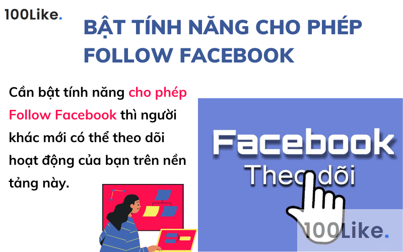 Bật tính năng cho phép Follow Facebook 