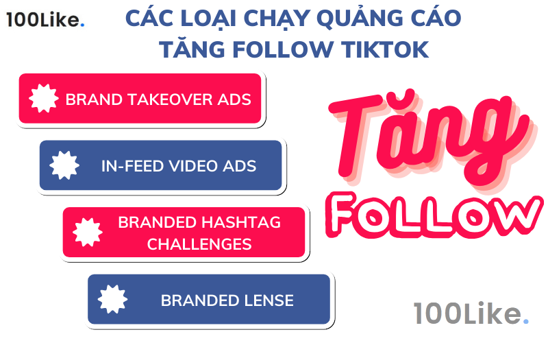 Các loại chạy quảng cáo tăng Follow TikTok