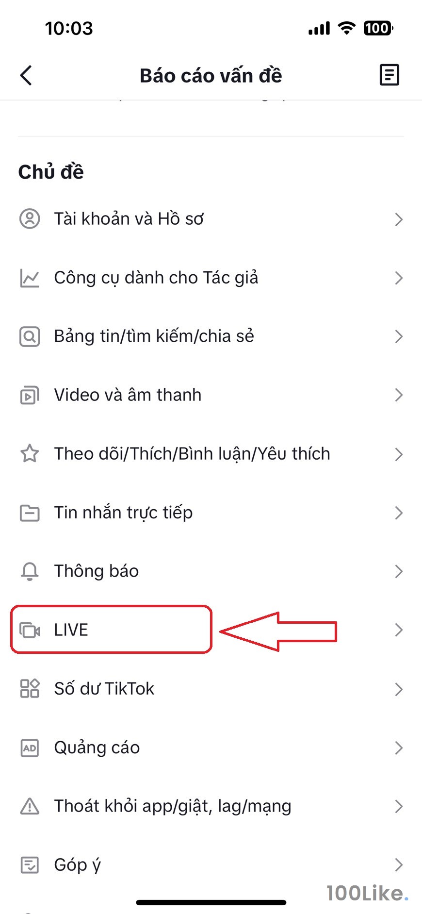 Cách báo cáo Tiktok