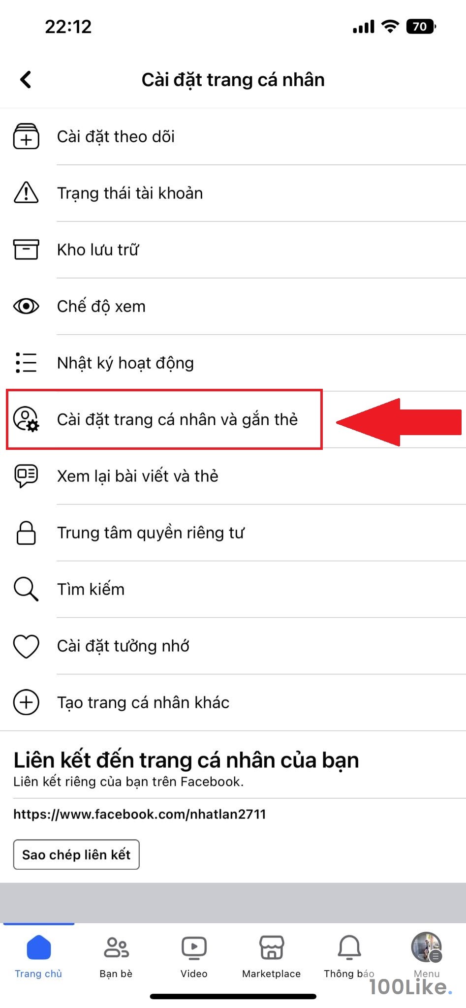 Cài đặt cho phép bình luận và Share bài đăng