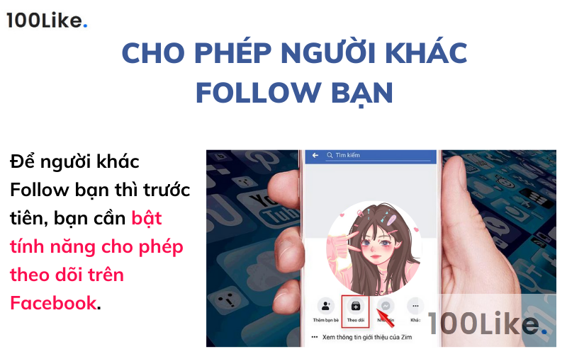 Cho phép người khác Follow bạn