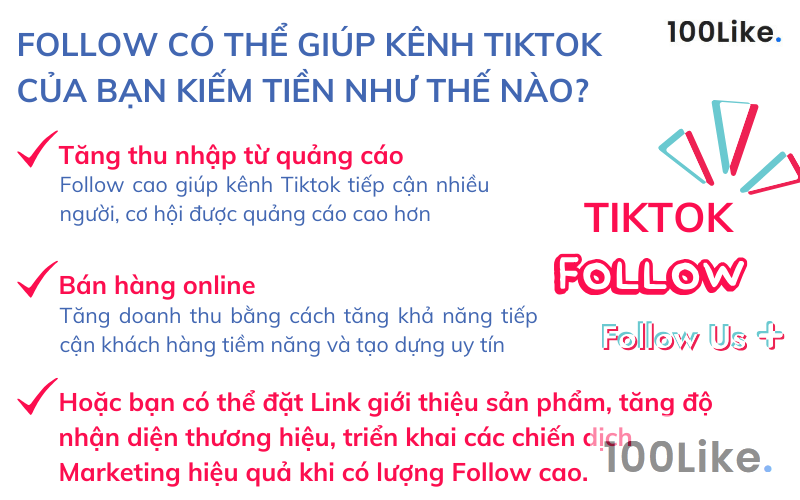 Follow có thể giúp kênh Tiktok của bạn kiếm tiền như thế nào?