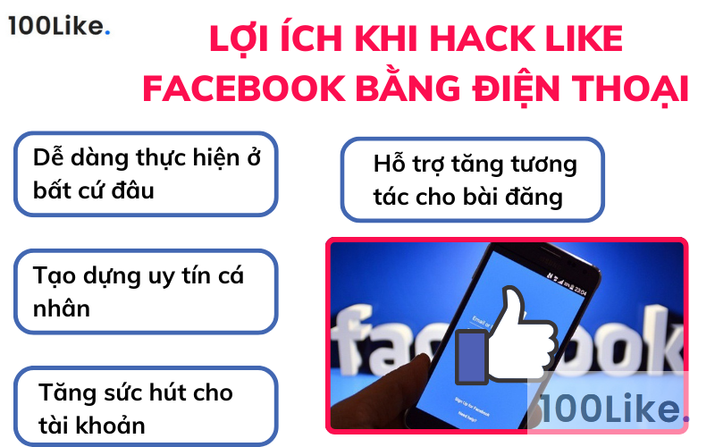 Lợi ích khi Hack Like Facebook bằng điện thoại