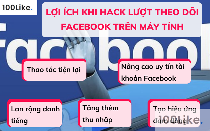 Lợi ích khi Hack lượt theo dõi Facebook trên máy tính