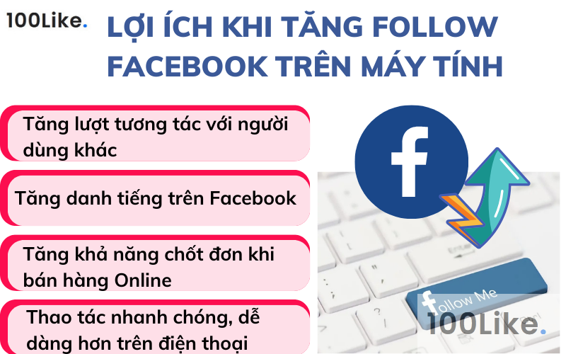 Lợi ích khi thực hiện tăng Follow Facebook trên máy tính