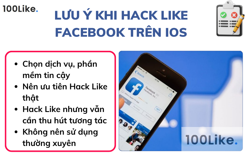 Lưu ý khi Hack Like Facebook trên iOS