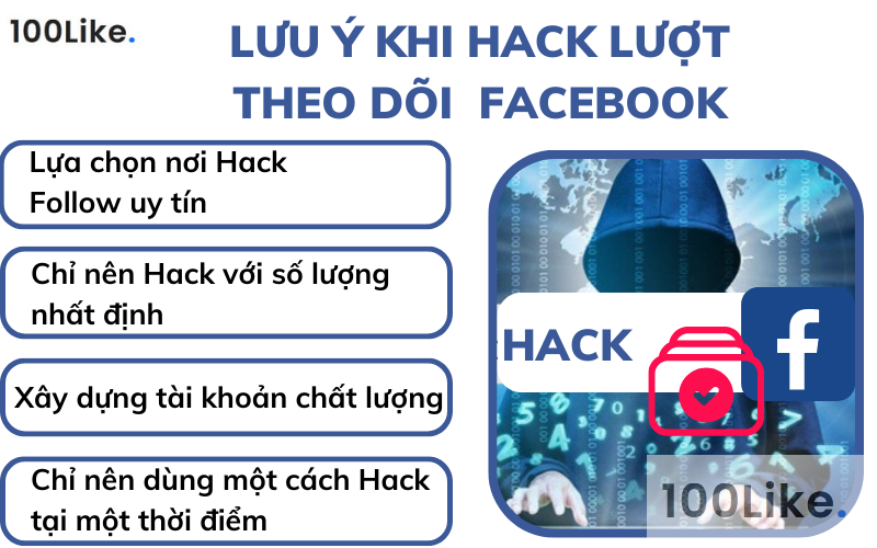 Lưu ý khi Hack lượt theo dõi Facebook 