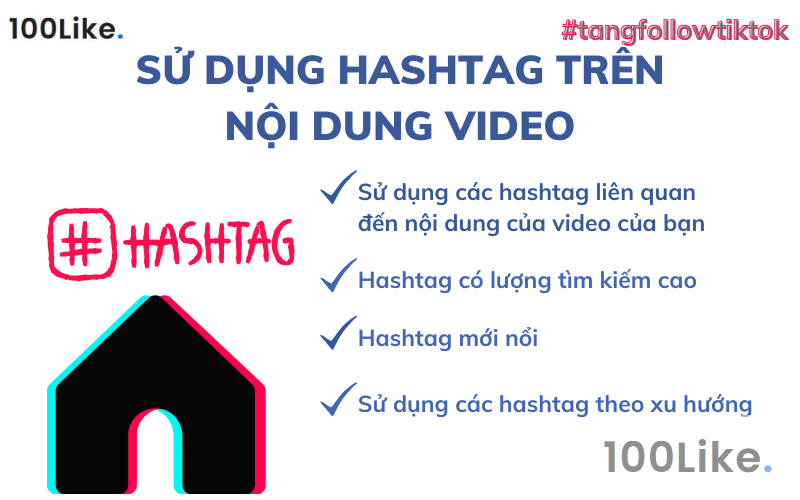Sử dụng hashtag trên nội dung video