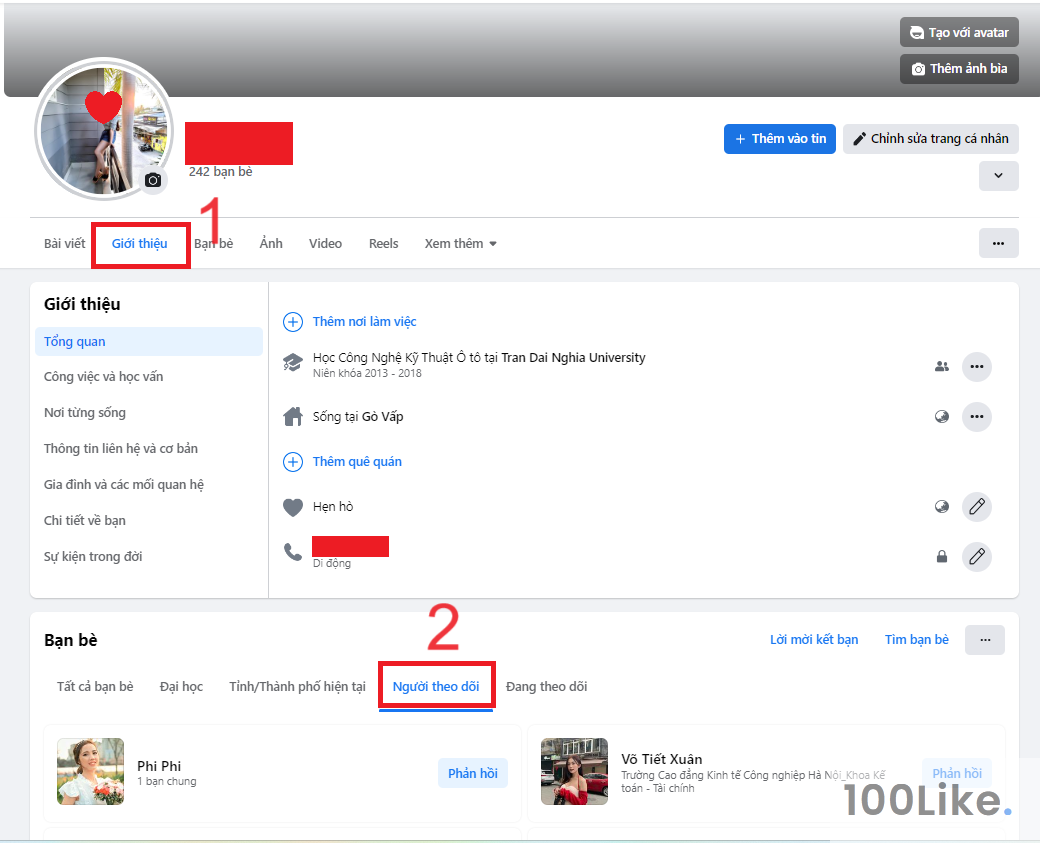 Xem ai theo dõi Facebook mình bằng máy tính