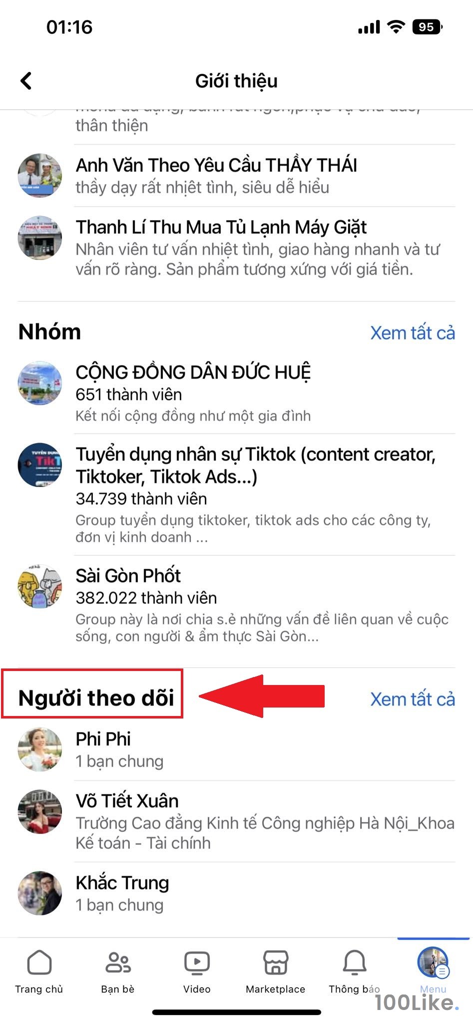 Xem ai đang theo dõi Facebook mình bằng điện thoại
