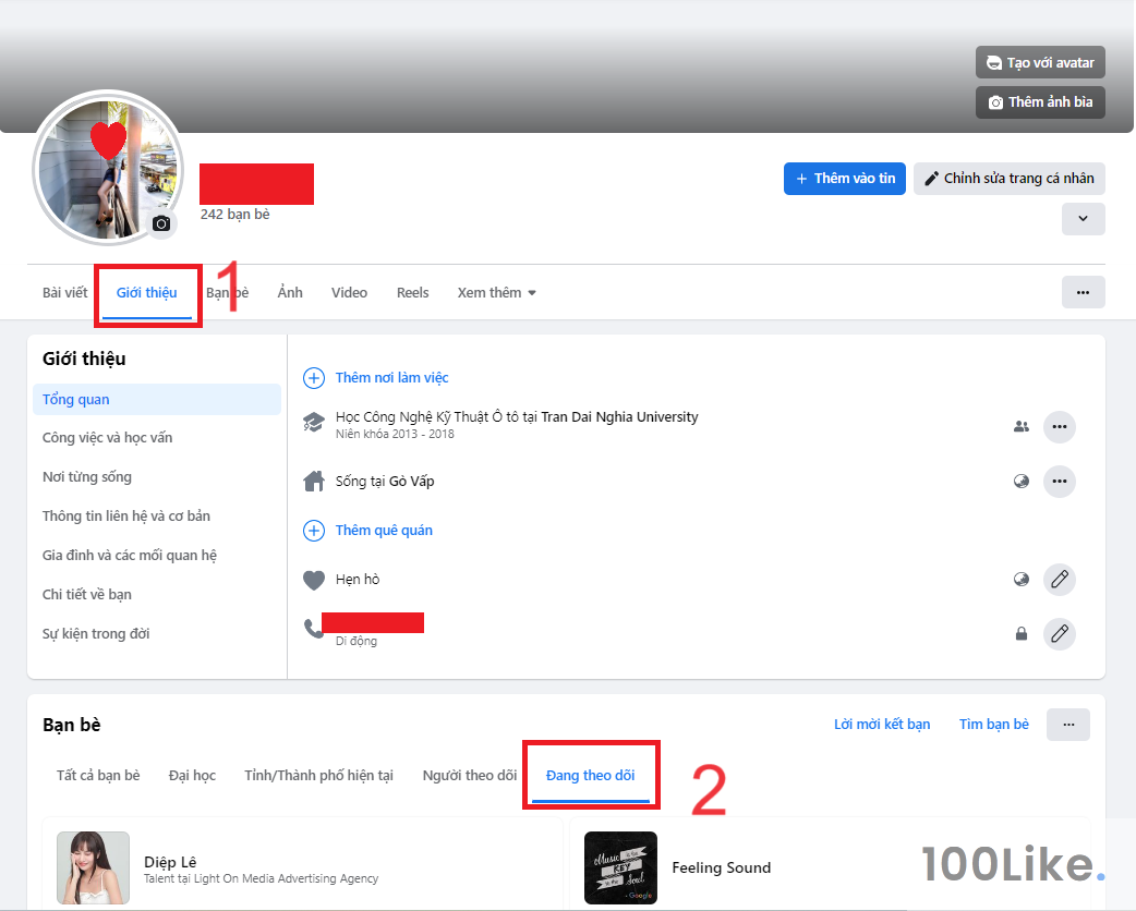Xem bạn đang theo dõi Facebook ai bằng máy tính