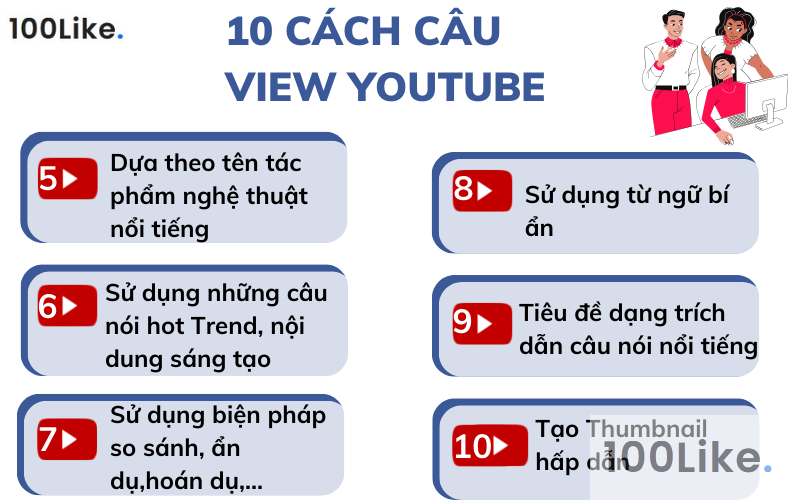 10 cách câu View Youtube