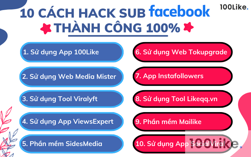 10 cách hack sub Facebook thành công 100%