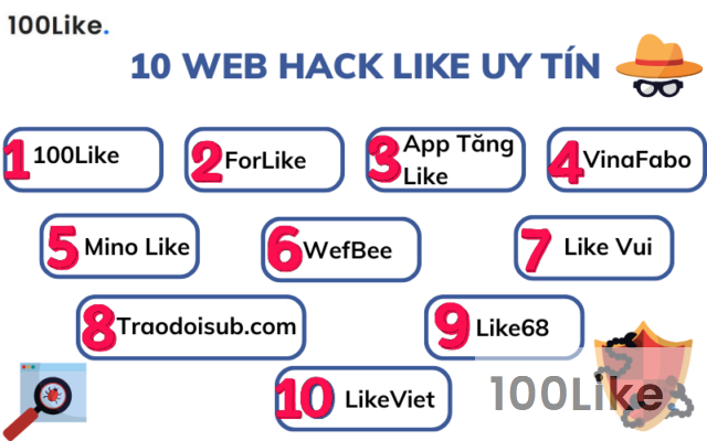 10 Web Hack Like uy tín