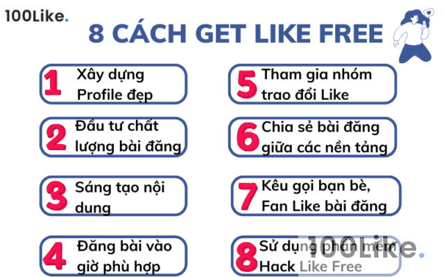 8 cách Get Like Free