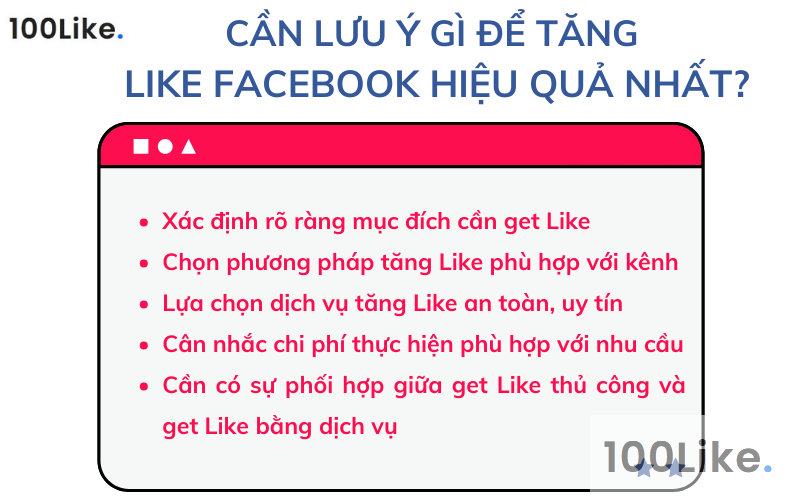 Cần lưu ý gì để tăng Like Facebook hiệu quả nhất