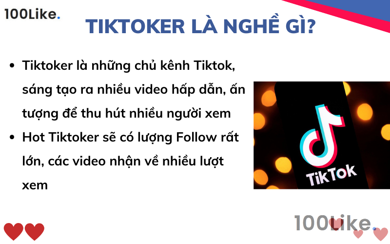 Tiktoker là nghề gì