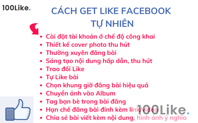 Cách get Like Facebook tự nhiên