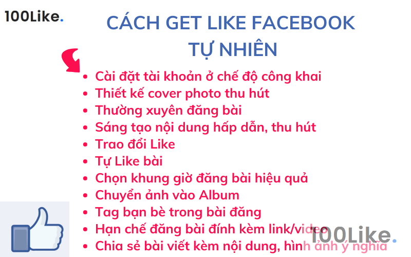 Cách get Like Facebook tự nhiên