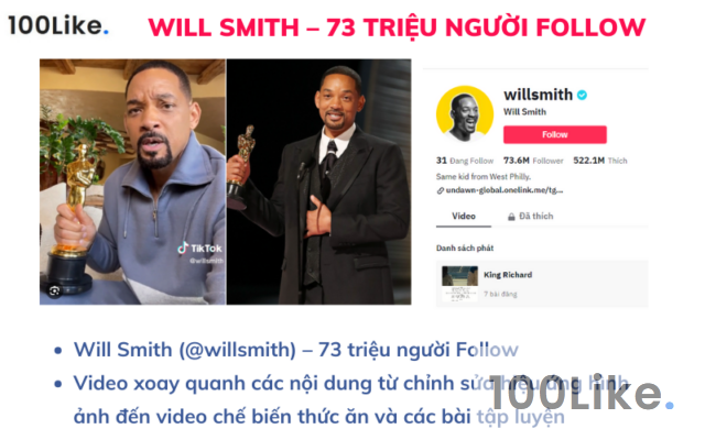 Top 10 người nhiều Follow nhất Tiktok! - 100Like