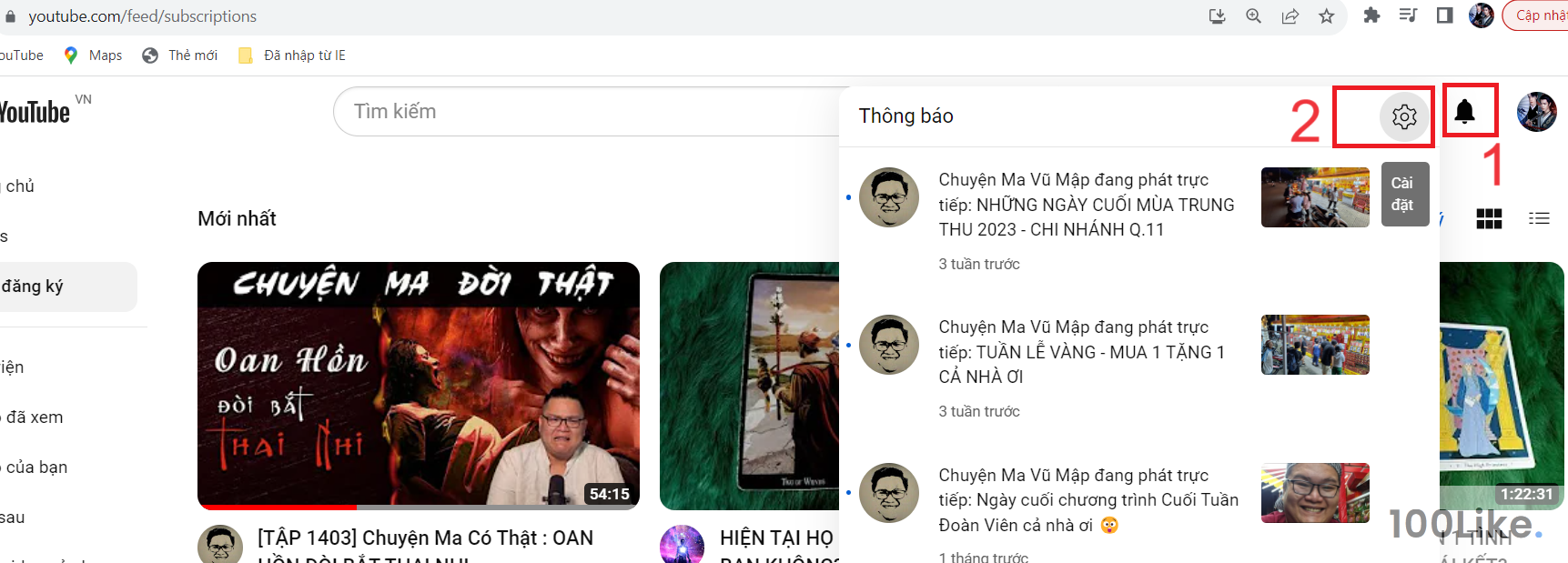 Hạn chế lượt thông báo kênh đăng ký