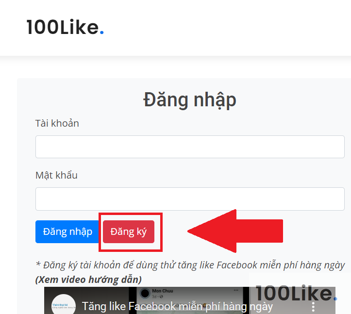 Dịch vụ tăng Follow Facebook của 100Like