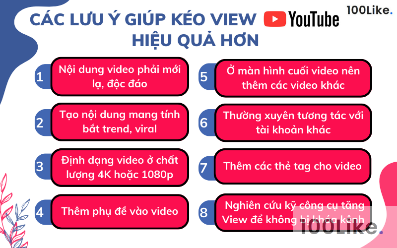 Những lưu ý bạn phải biết khi kéo View Youtube