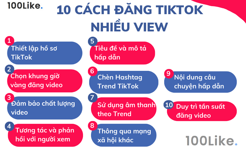 Top 10 cách đăng TikTok nhiều view hiệu quả