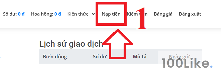 Hướng dẫn sử dụng 100Like.vn bước 5.1