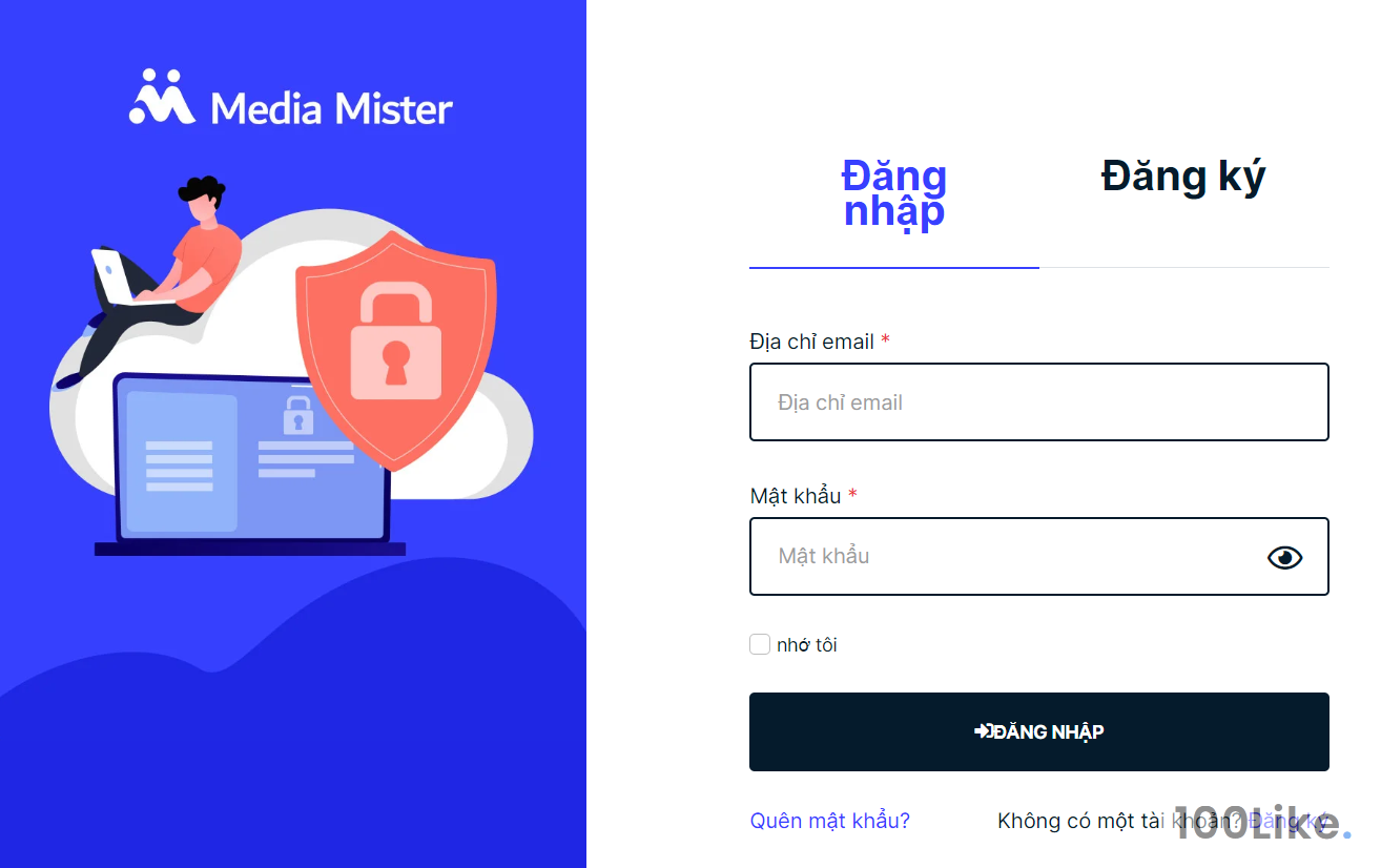 Bước 3: Đăng nhập tài khoản web tăng tương tác TikTok.