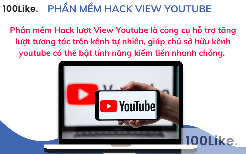 Phần mềm Hack lượt View Youtube là công cụ hỗ trợ tăng lượt View trên kênh Youtube, giúp chủ sở hữu kênh Youtube có thể bật tính năng kiếm tiền nhanh chóng
