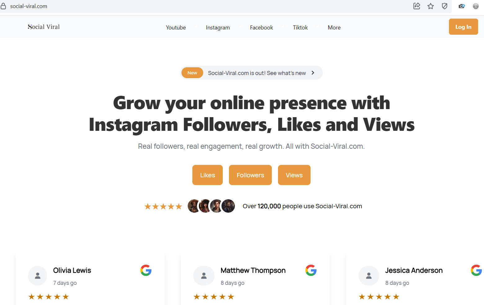 Bước 1: Truy cập https://www.social-viral.com/ 