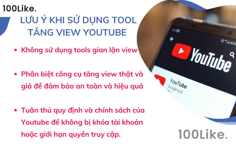 Lưu ý khi sử dụng Tool Tăng View Youtube 