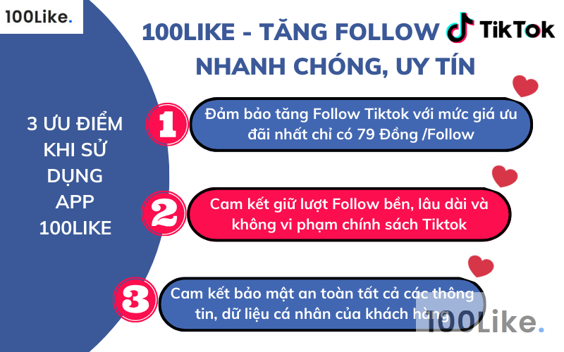 Tại sao nhiều người lựa chọn sử dụng tăng Follow Tiktok tại Web/App 100Like.vn