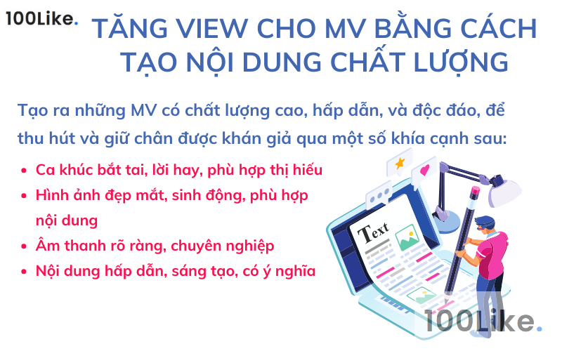 Tăng view cho MV bằng cách tạo nội dung chất lượng