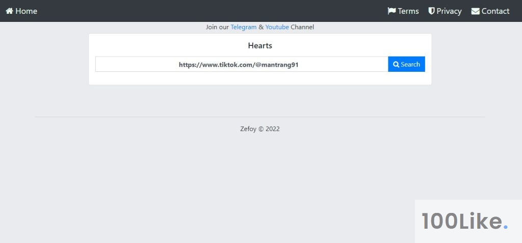 Bước 4: Sao chép và dán liên kết video TikTok và chọn Search.