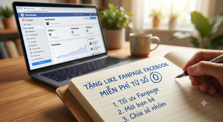 Cách Tăng Like Fanpage Facebook Miễn Phí Từ Số 0 Năm 2026